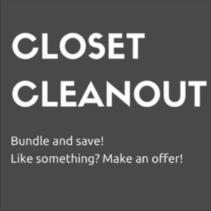 Closet Clean Out ~ Need to make room for More!